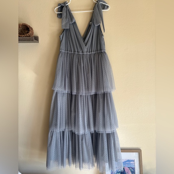 Three Bird Nest Dresses & Skirts - Three Bird Nest Gray Layered Midi Dress